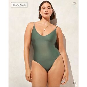J. Crew Long-torso Lana one-piece in Classic Sculpt Simply Sage Green Size 6 NWT